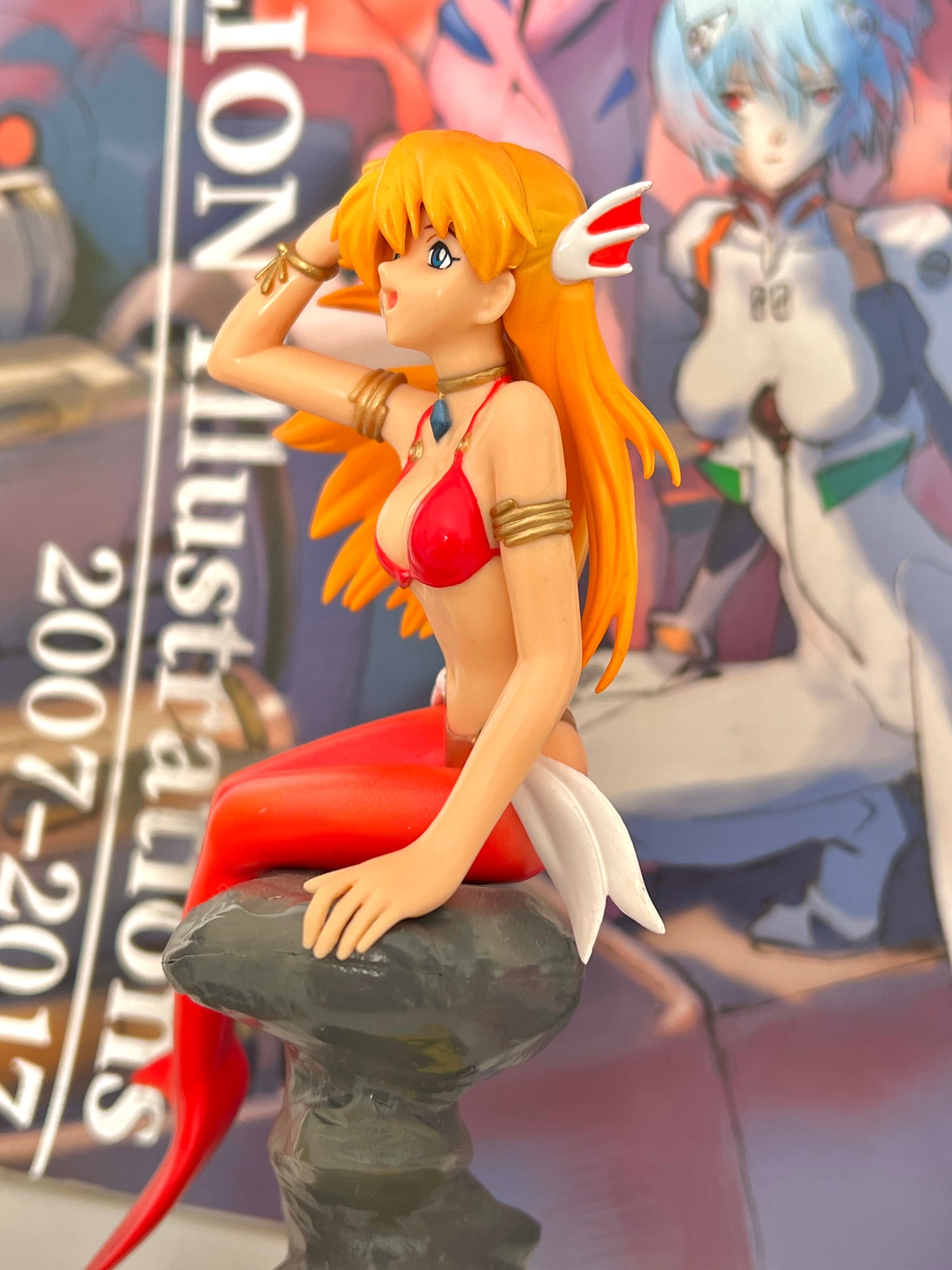 Evangelion Vintage Rei and Asuka Mermaid Figures Set (RARE)