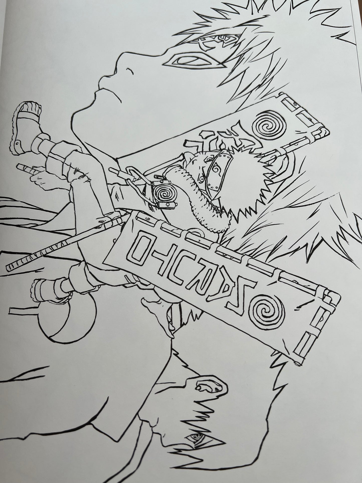 Naruto: Paint Jump Illustration Paint Book - OOP Japan