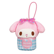 Sanrio My Melody Plush Basket Keychain Charm JP