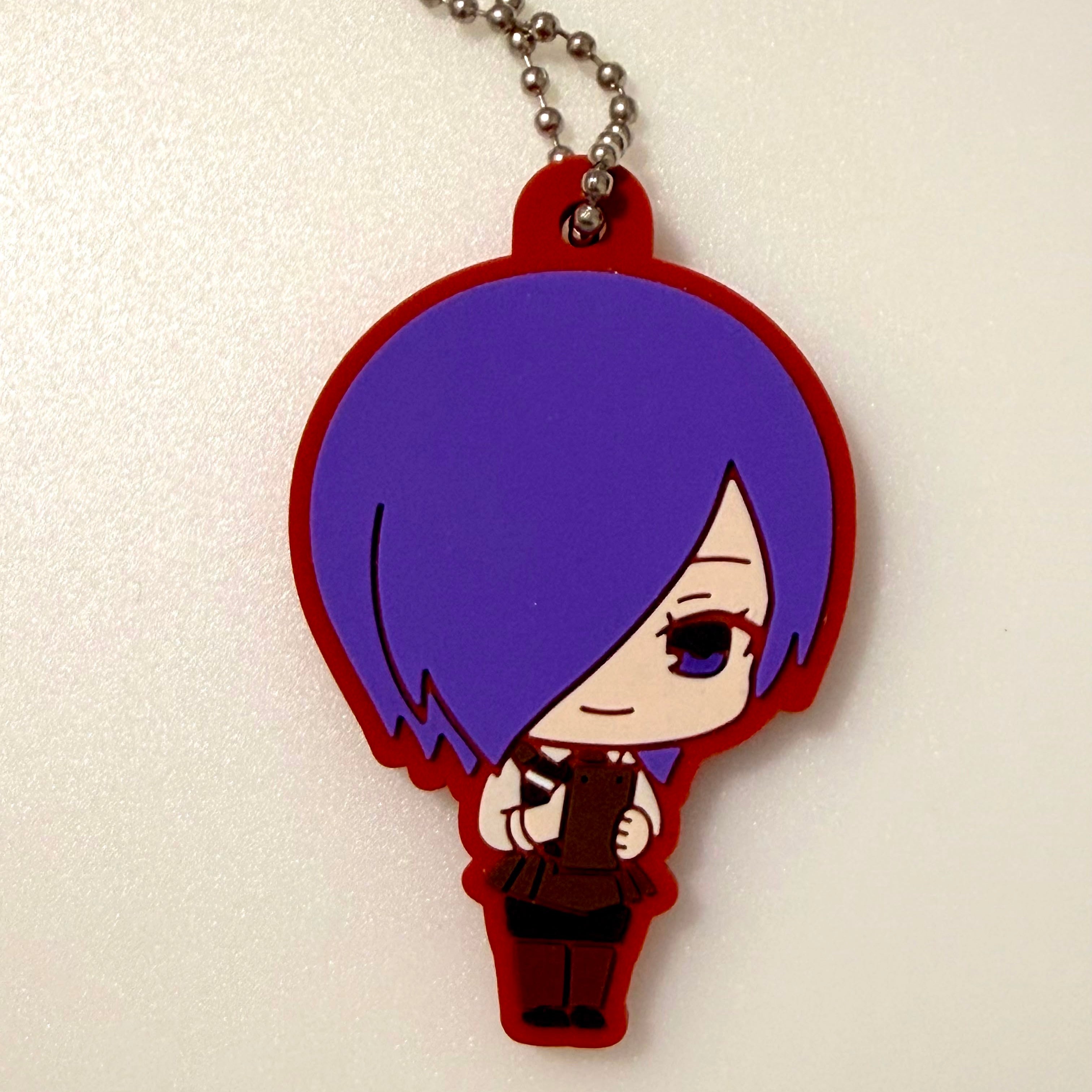 Tokyo Ghoul Touka Kirishima rubber keychain by Bandai