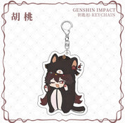 Genshin Impact Cute Cosplay Acrylic Keychains