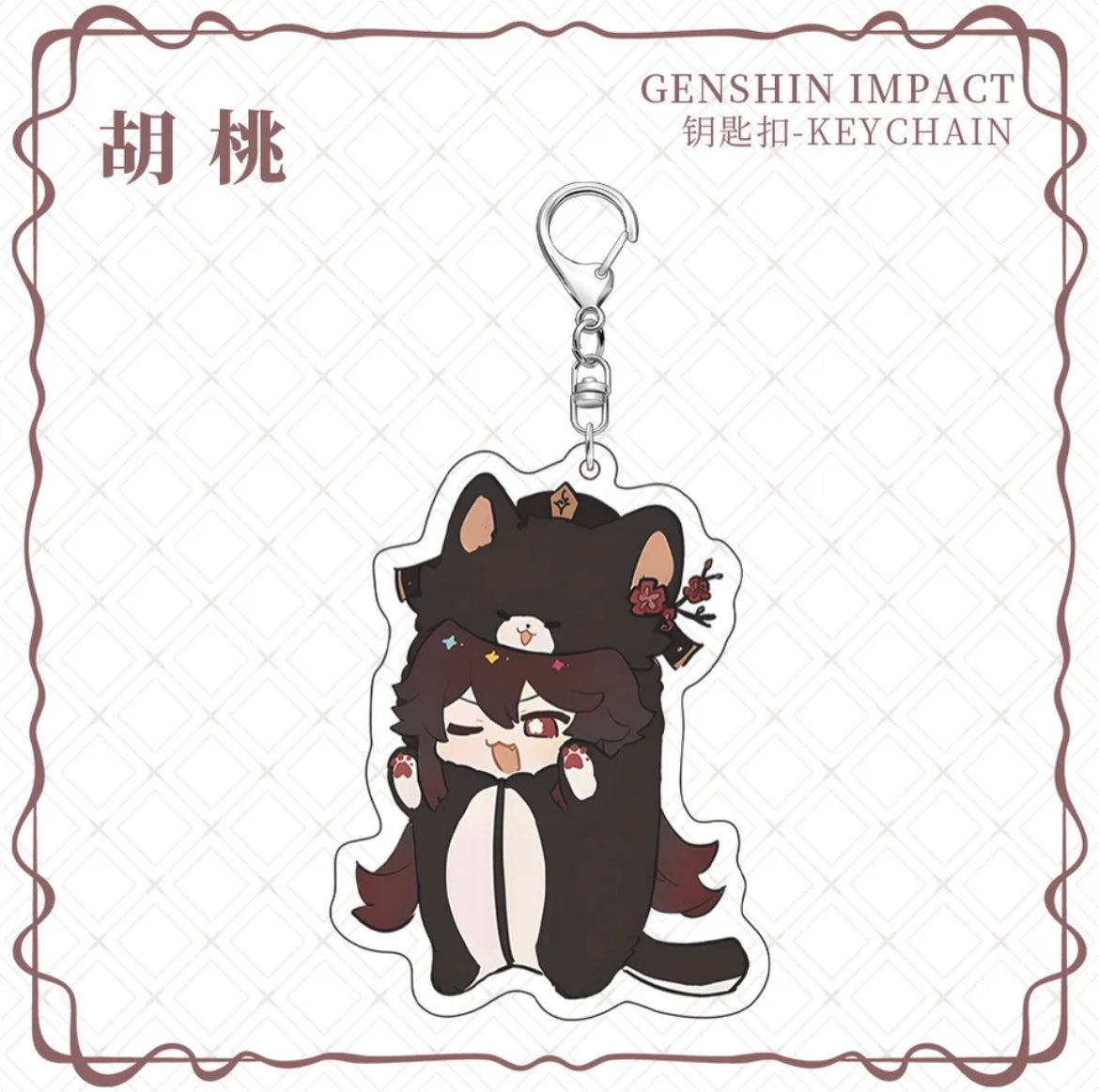 Genshin Impact Cute Cosplay Acrylic Keychains