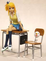 Fairy Tail - Lucy Hearfilia - Sunday x Magazine 50th Anniversary Collaboration Figure Set: St. Sunmaga Academy 3rd Period Lucy Heartfilia RARE