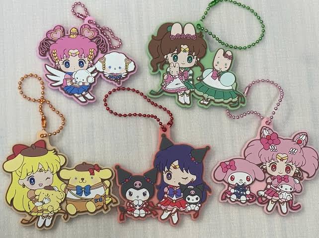 Sailor Moon x Sanrio 30th Anniversary Official Gashapon Rubber Keychain Vol.1
