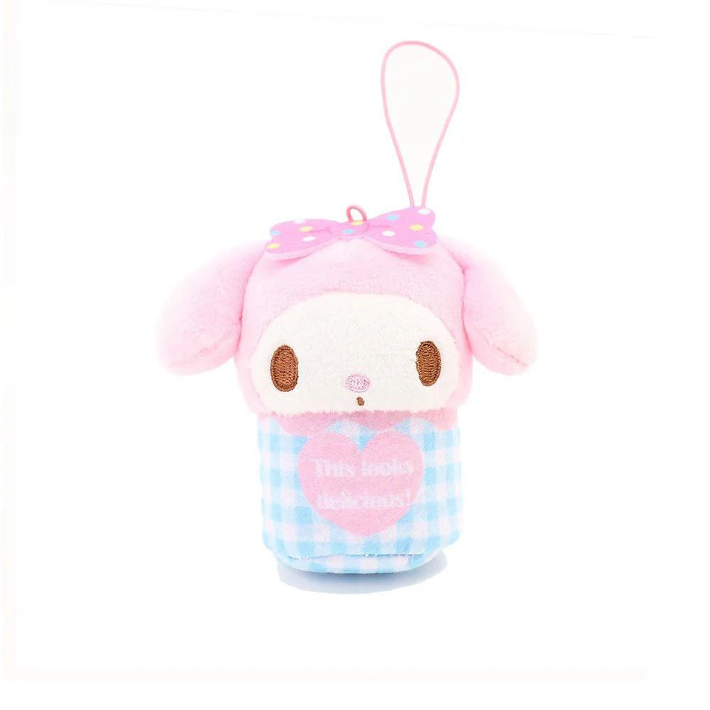 Sanrio My Melody Plush Basket Keychain Charm JP