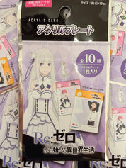 Re:Zero Official Collector Acrylic Card Blind Bag (1 random card)