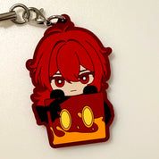 HoYoverse Genshin Impact Diluc strap rubber keychain by TAITO