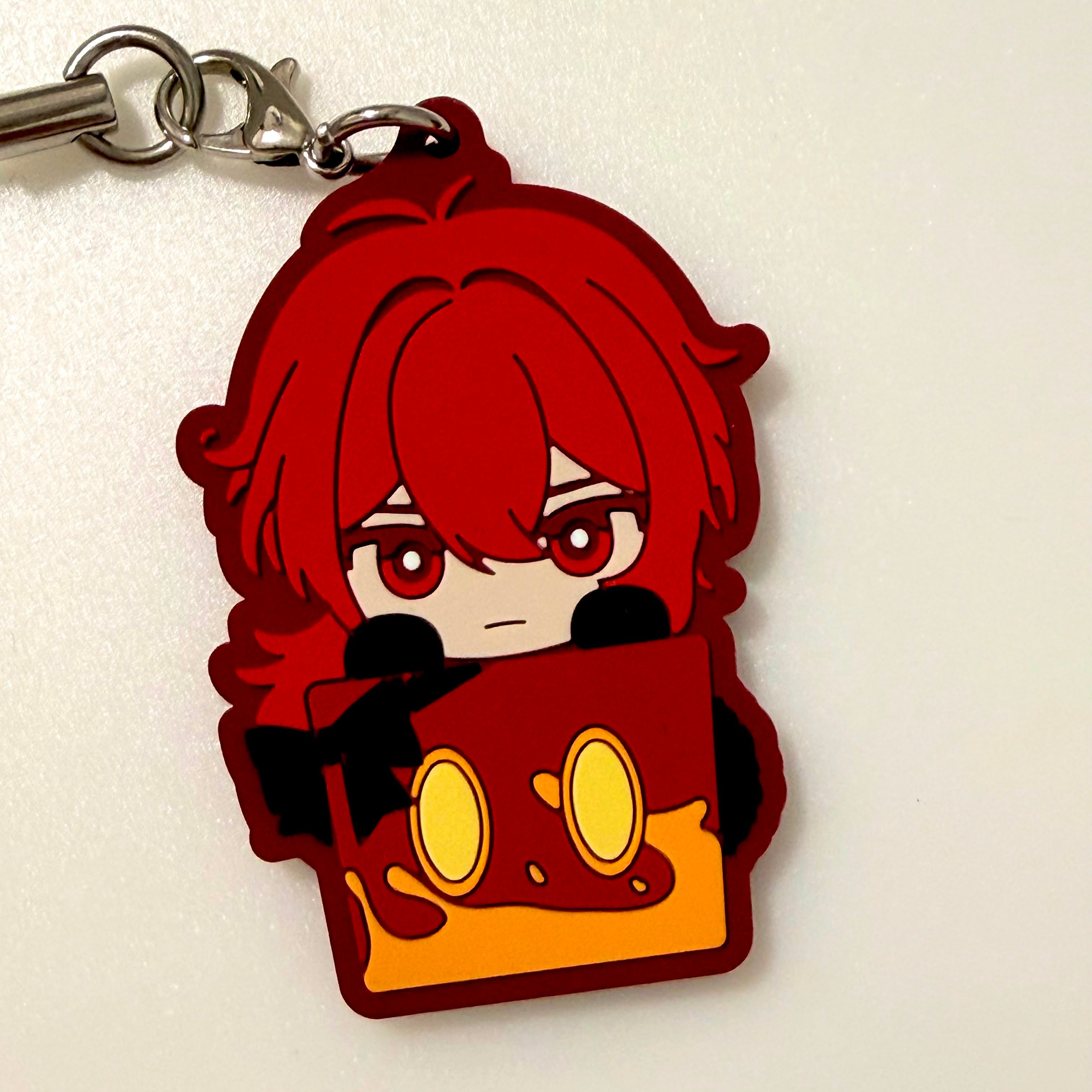 HoYoverse Genshin Impact Diluc strap rubber keychain by TAITO