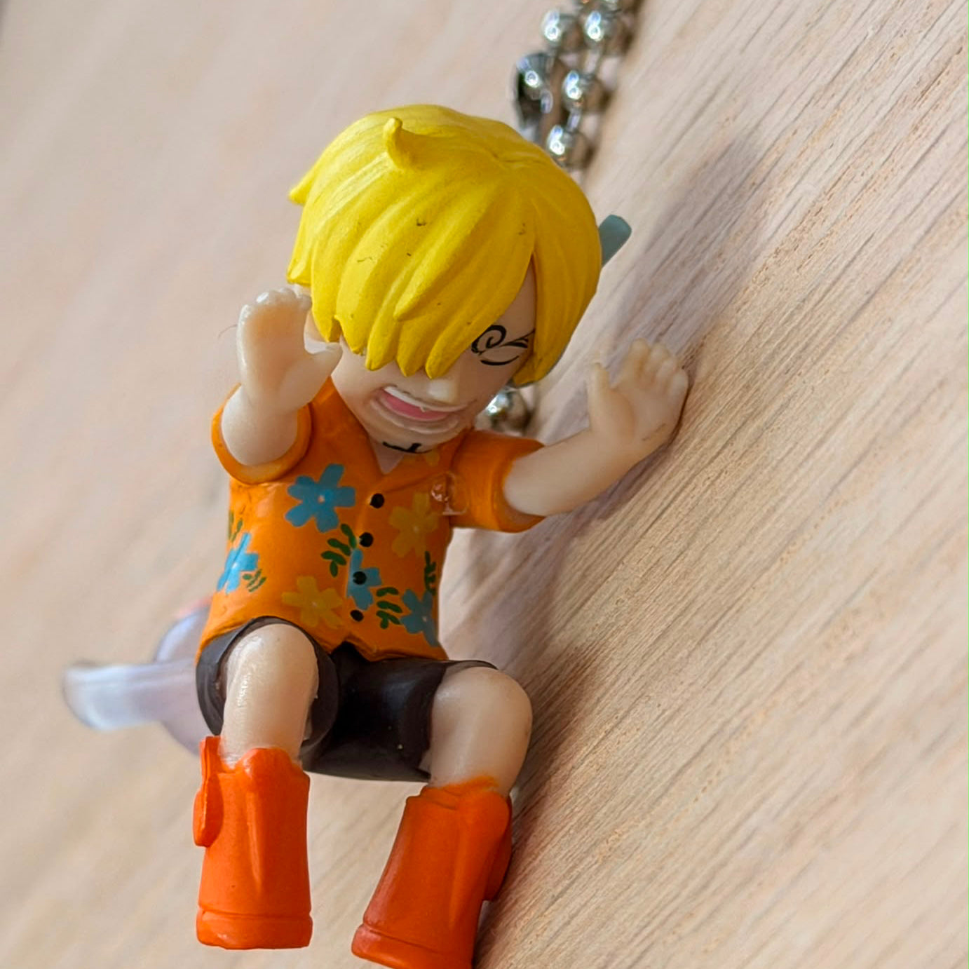 One Piece Sanji Egghead mini figurine keychain by Bandai