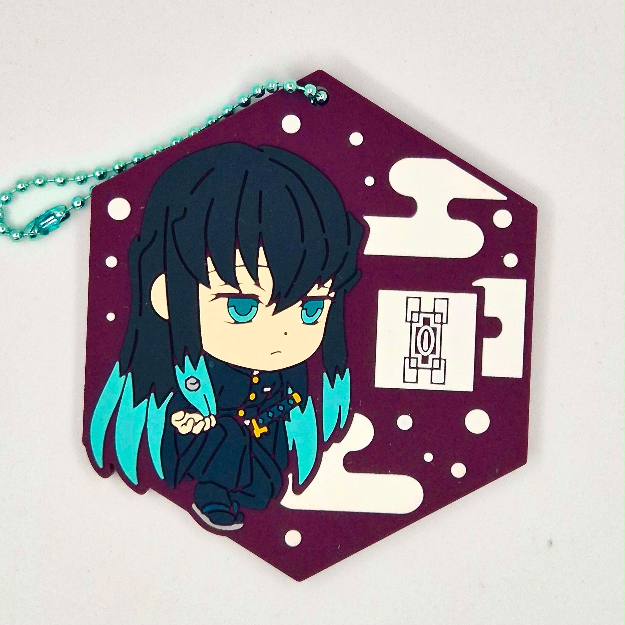 Demon Slayer Official Tokito Muichiro rubber keychain