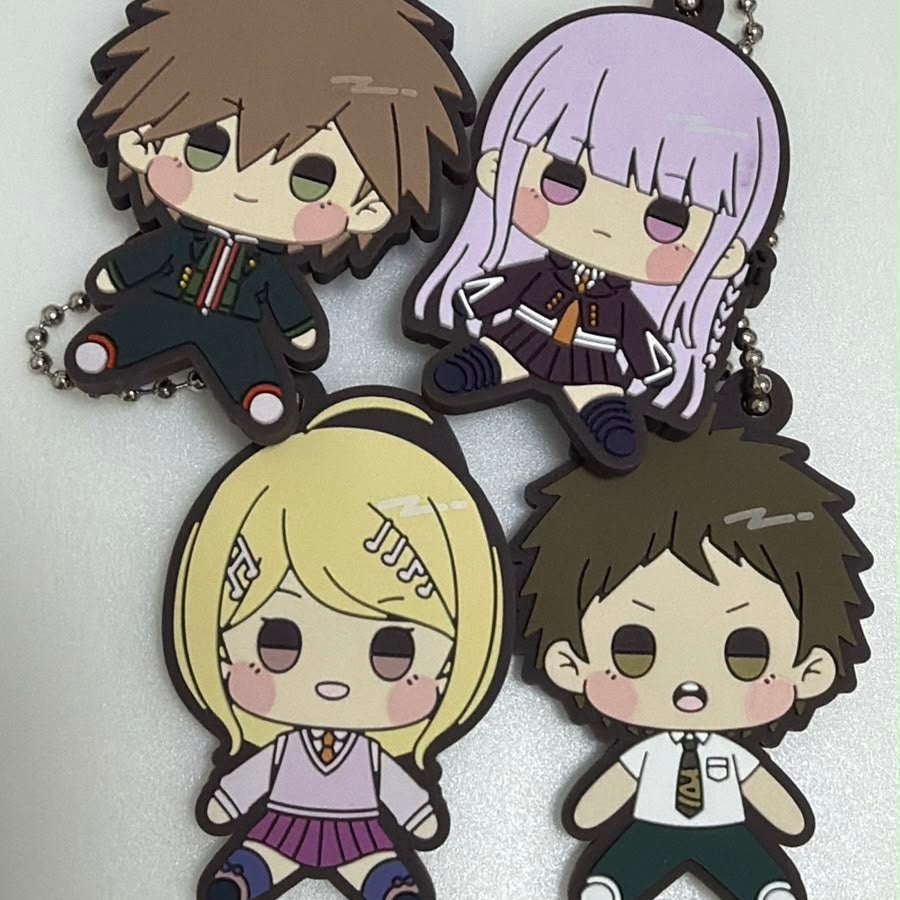 Danganronpa Mochi-doll rubber keychains JP
