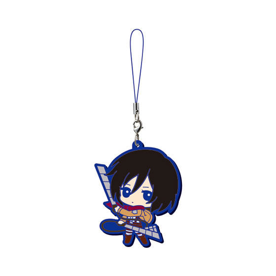 Attack on Titan Character Mascot Rubber Keychain 2017