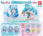 Hatsune Miku Snow Miku Bandai Rubber Keychain