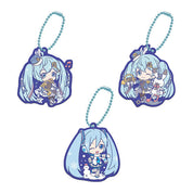 Hatsune Miku Snow Miku Bandai Rubber Keychain