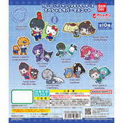Blue Lock X Sanrio Character Mascot Rubber Keychain Special Collab Gashapon