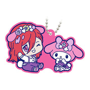 Blue Lock X Sanrio Character Mascot Rubber Keychain Special Collab Gashapon