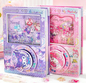 Sanrio Shaker Notebooks My Melody and Kuromi (1 random design)