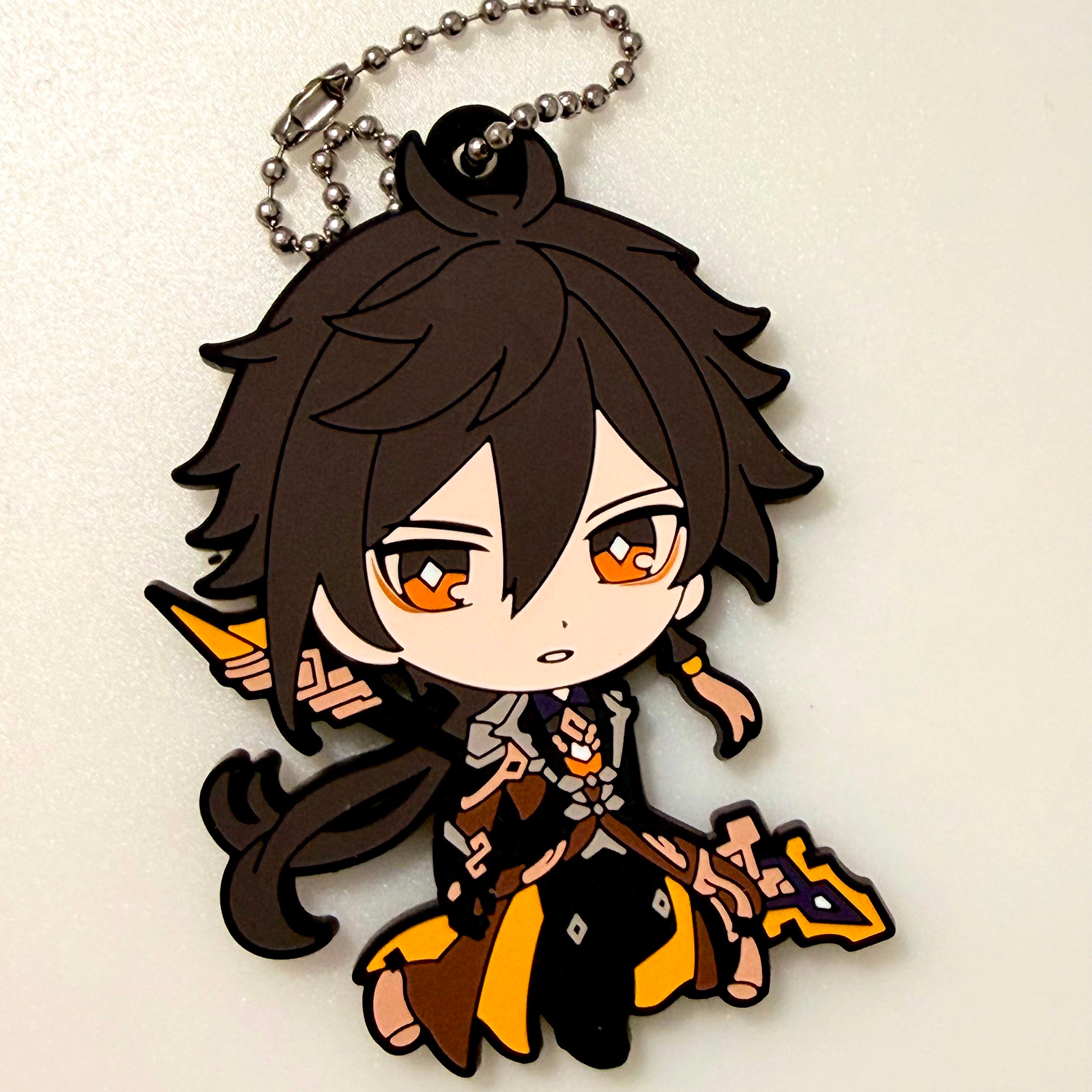 HoYoverse Genshin Impact Zhongli rubber keychain by Bushiroad