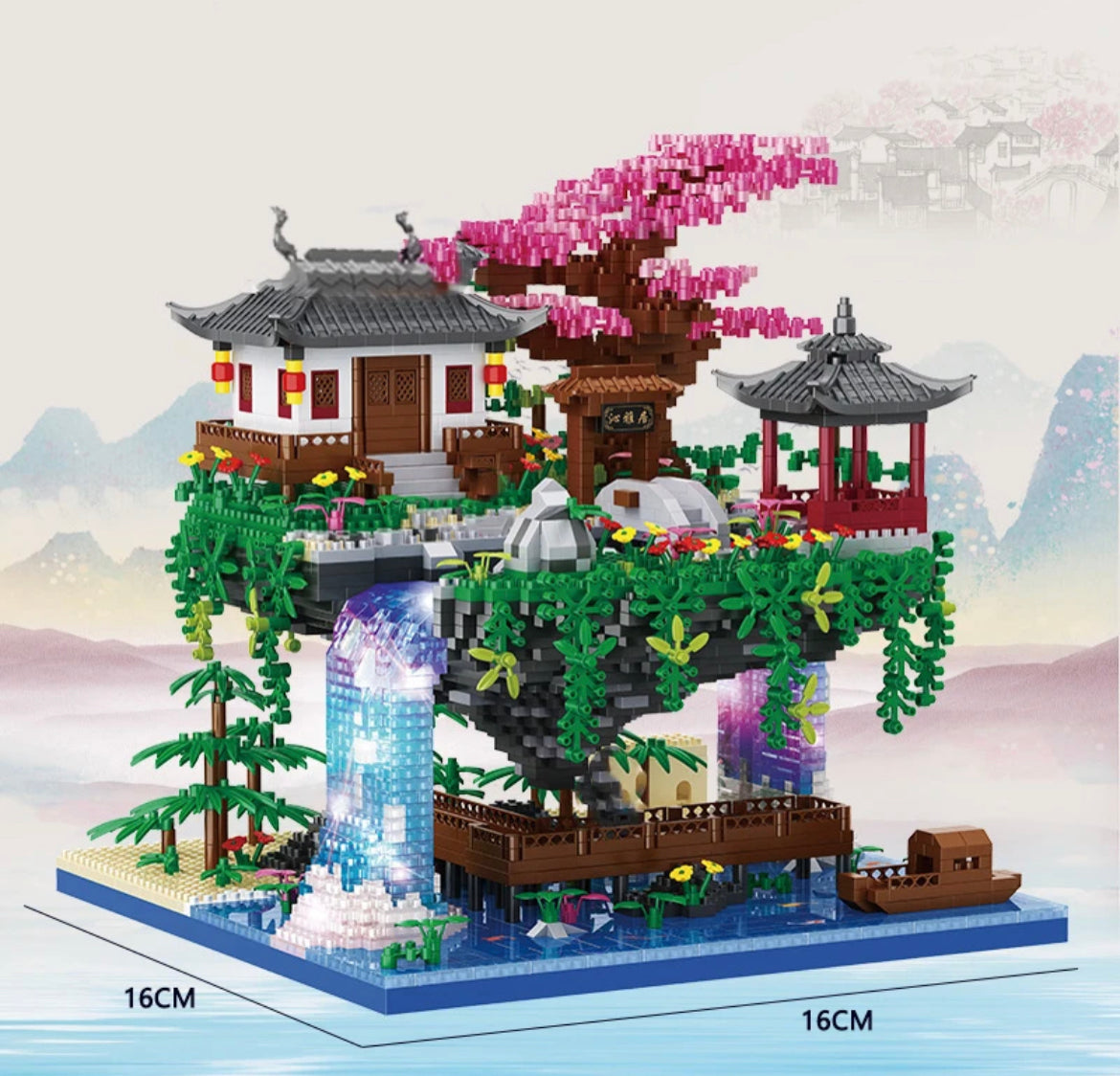 Sakura Waterfall Lego Puzzle