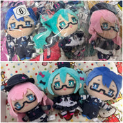 Vocaloid Project Sekai Kaito Plush Keychain JP Glasses x Café Ver.