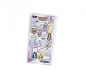 Anime Girl Angel and Devil Angelcorr Aesthetic Sticker Sheet Journaling