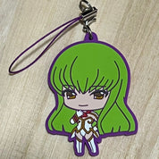 Code Geass C.C strap rubber keychain JP RARE