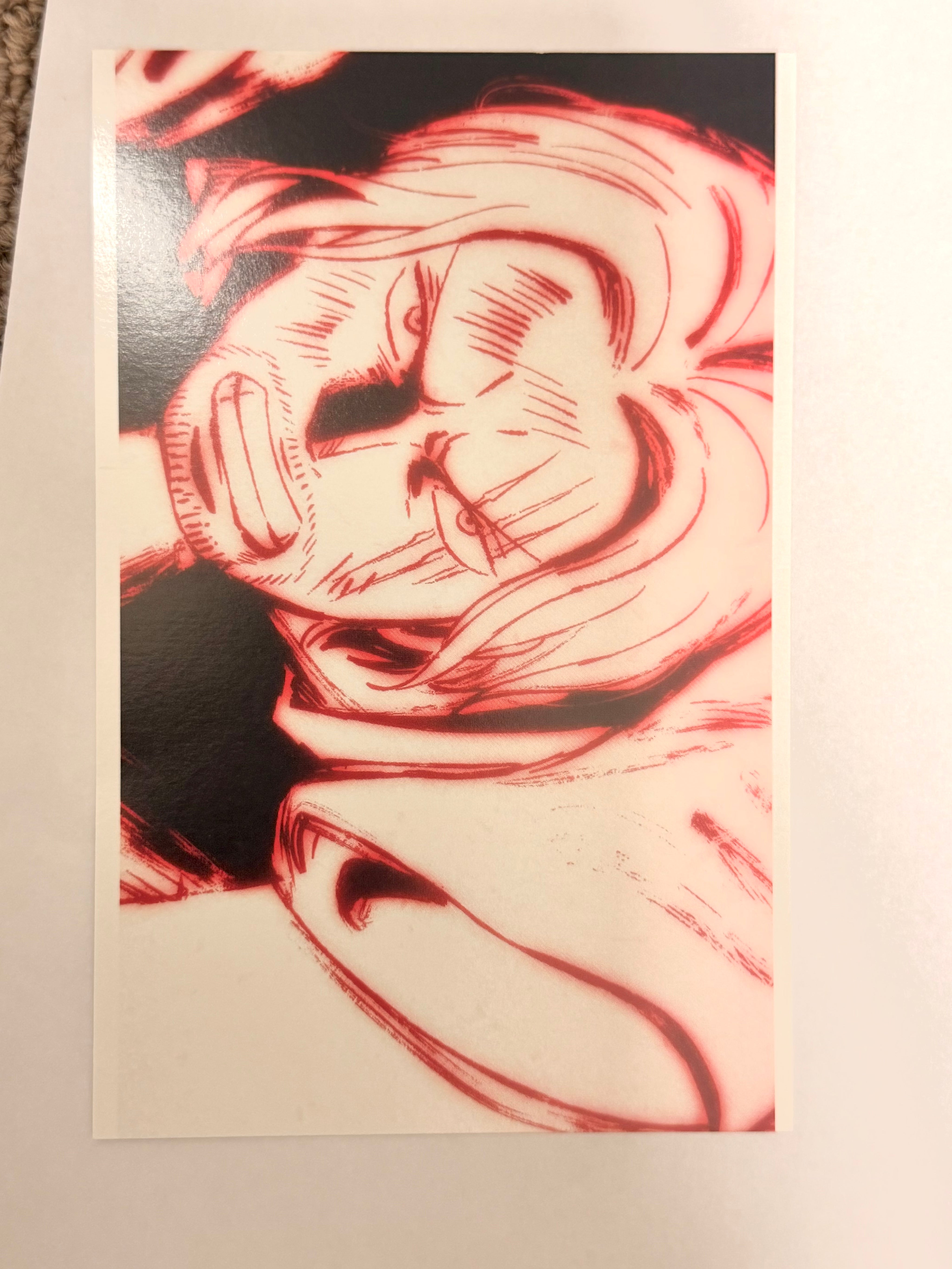 One Piece Movie Red Luffy and Shanks Set of 2 Official Collector Postcard A5 263115