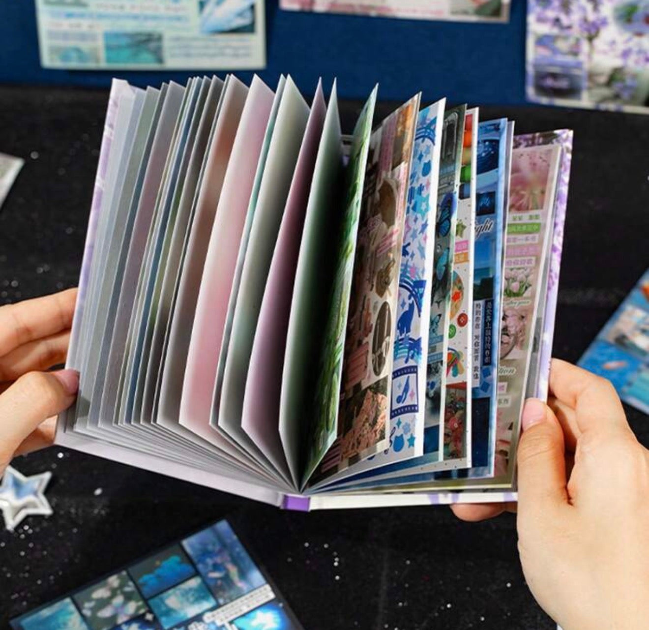 Aesthetic Y2K Rain Days and Jellyfish Shortcake Sticker books 30 pages/book Collage Scrapbook Journaling