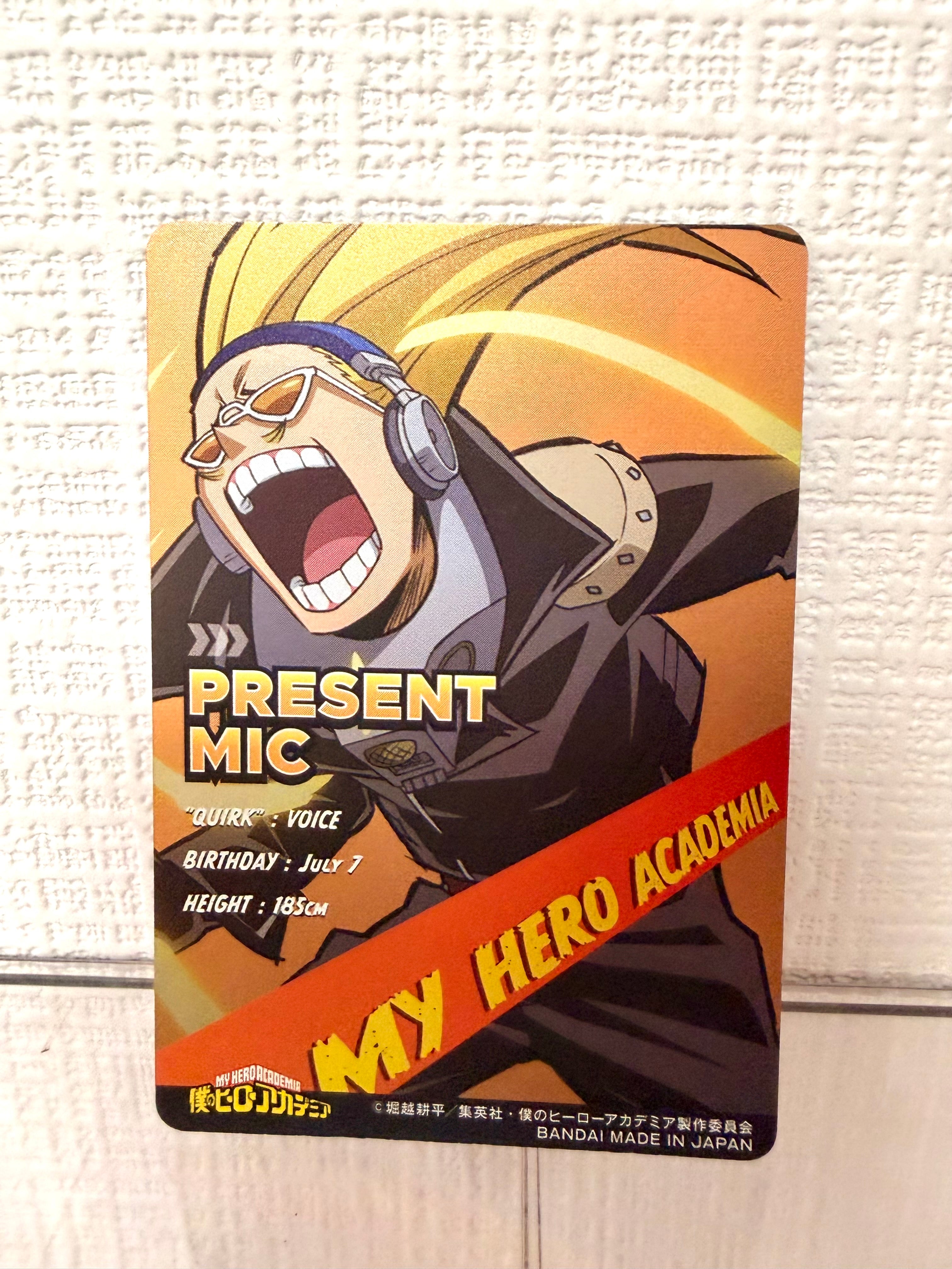 My Hero Academia Present Mic Official Collector Card JP 263117
