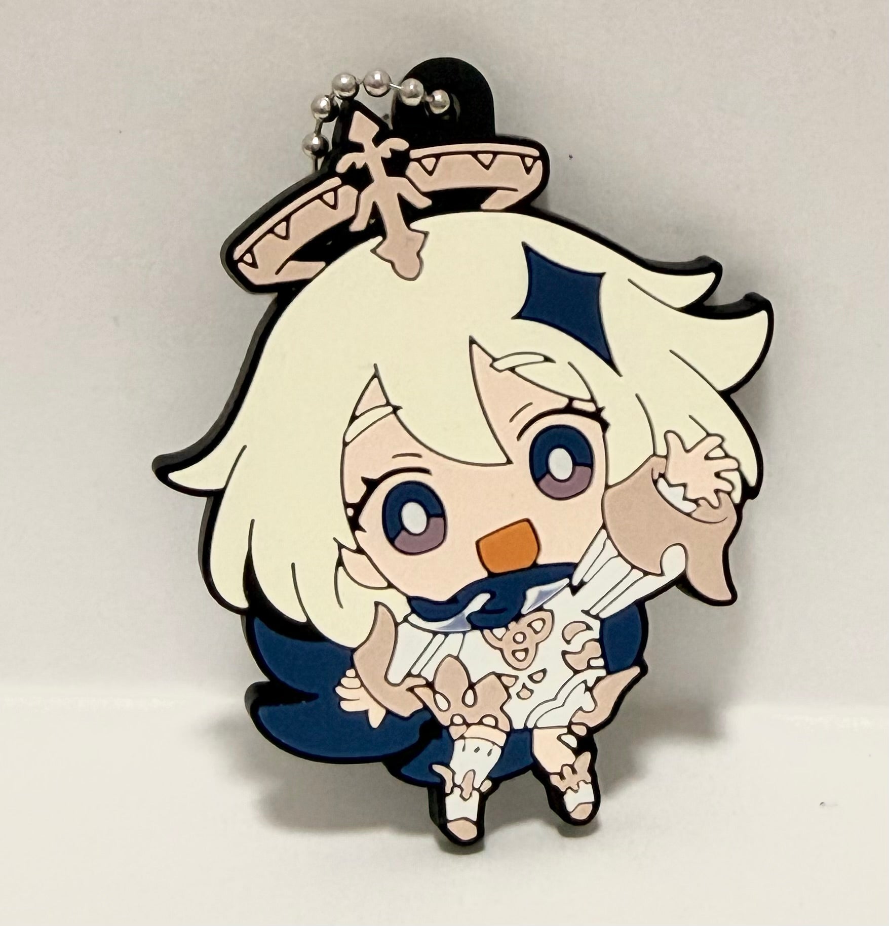 Genshin Impact Paimon Official Rubber Keychain