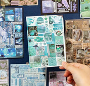 Aesthetic Y2K Rain Days and Jellyfish Shortcake Sticker books 30 pages/book Collage Scrapbook Journaling