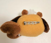 Sanrio Pochacco Risumofumofu series mini plush pin badge