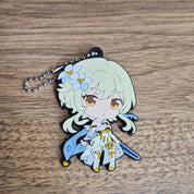 Genshin Impact Lumine Official Rubber Keychain Mascot Gashapon Strap Vol.2