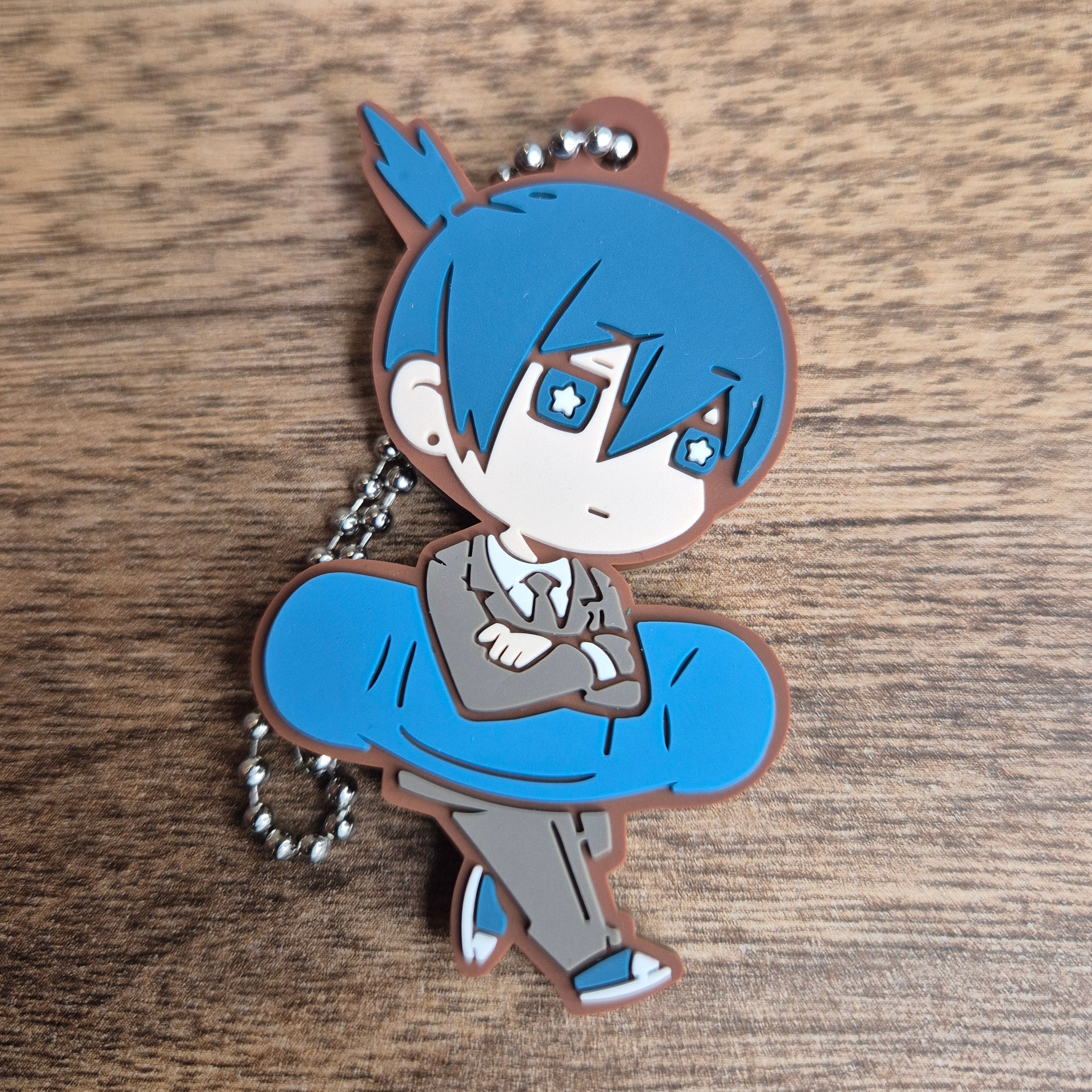 Chainsaw Man Aki Banchoukou Rubber Keychain