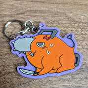Chainsaw Man Pochita Kobeni Rubber Keychain (its epic lol)