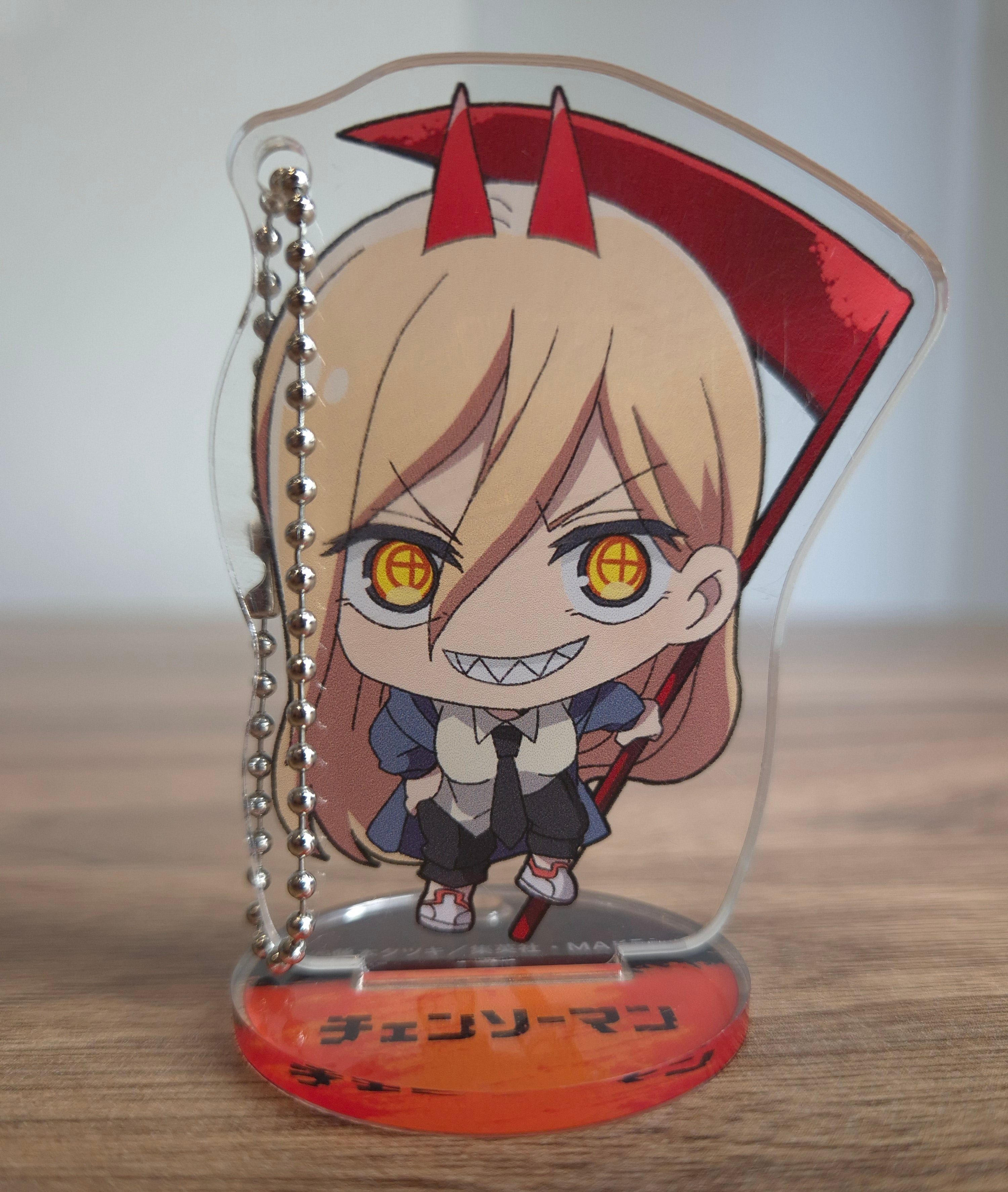 Chainsaw Man Power Acrylic Stand w/ Keychain Gashapon