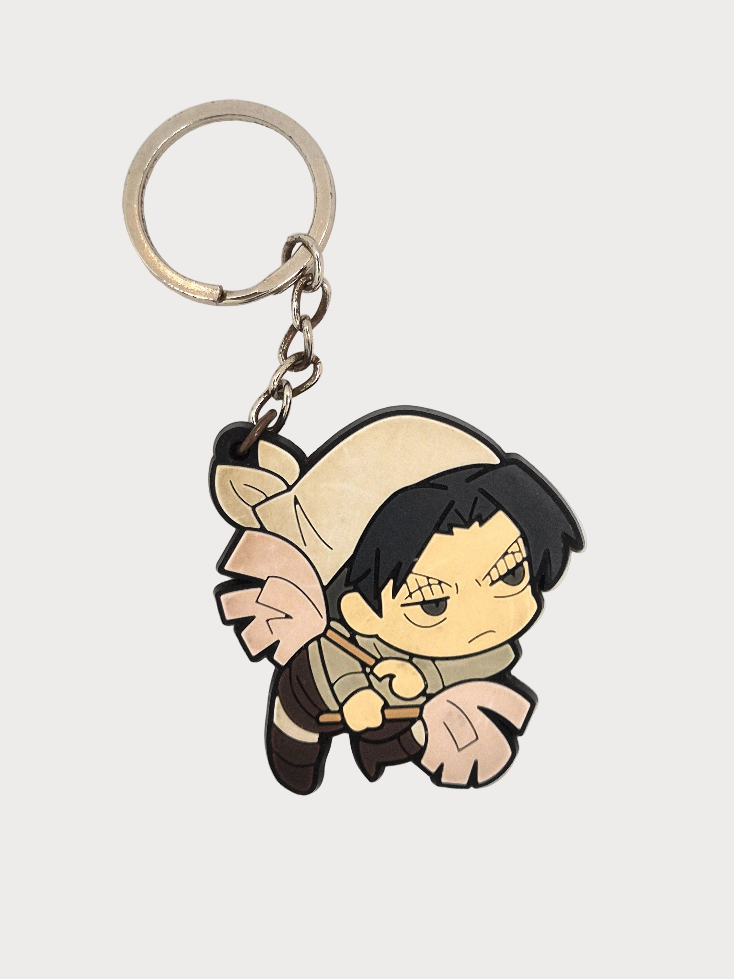 Attack on Titan Levi Rubber Mascot Tsumamare Gashapon Keychain