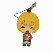 Attack on Titan Armin Rubber Keychain Shinzou Wo Sasageyo Version