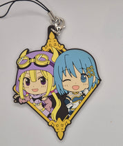 Puella Magi Madoka Magica Ichiban Kuji G Sayaka and Iroha Rubber Keychain 2017