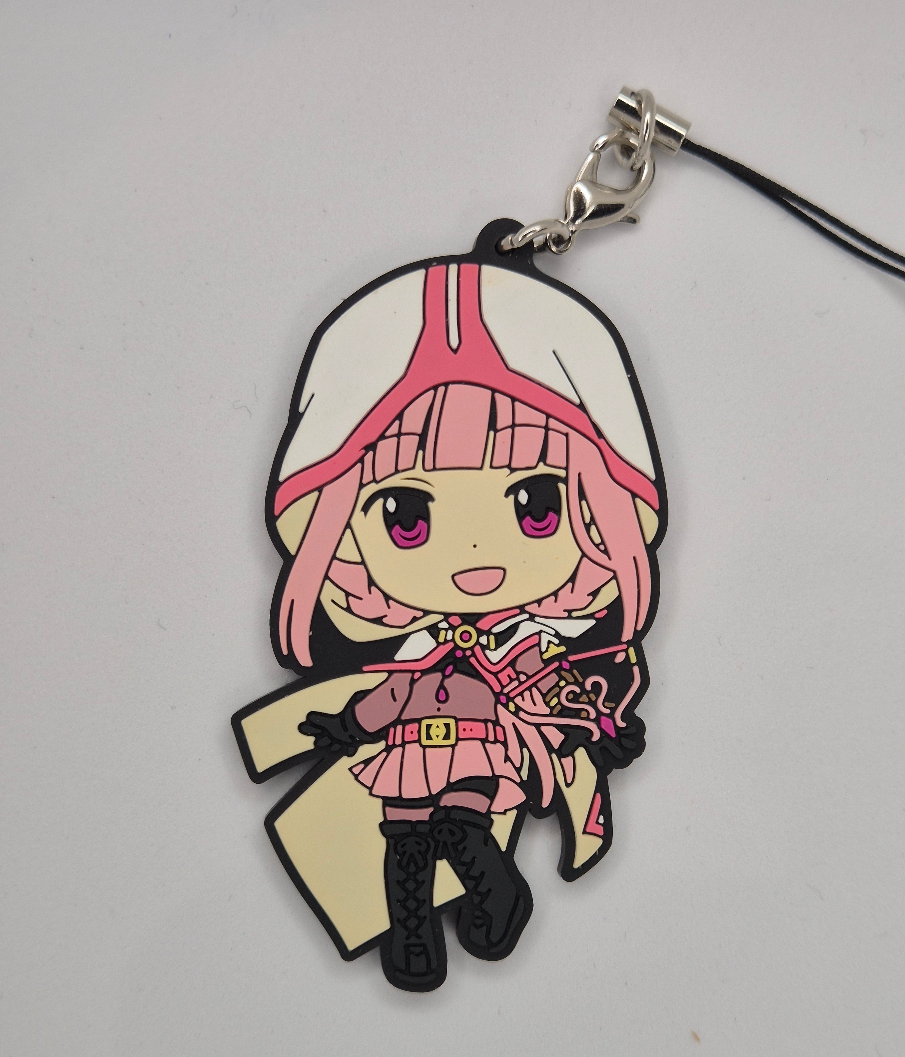 Puella Magi Madoka Magica Ichiban Kuji G Sayaka and Iroha Rubber Keychain 2017