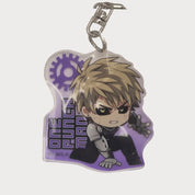 One Punch Man Action Series Genos Character Mascot Acrylic Keychain