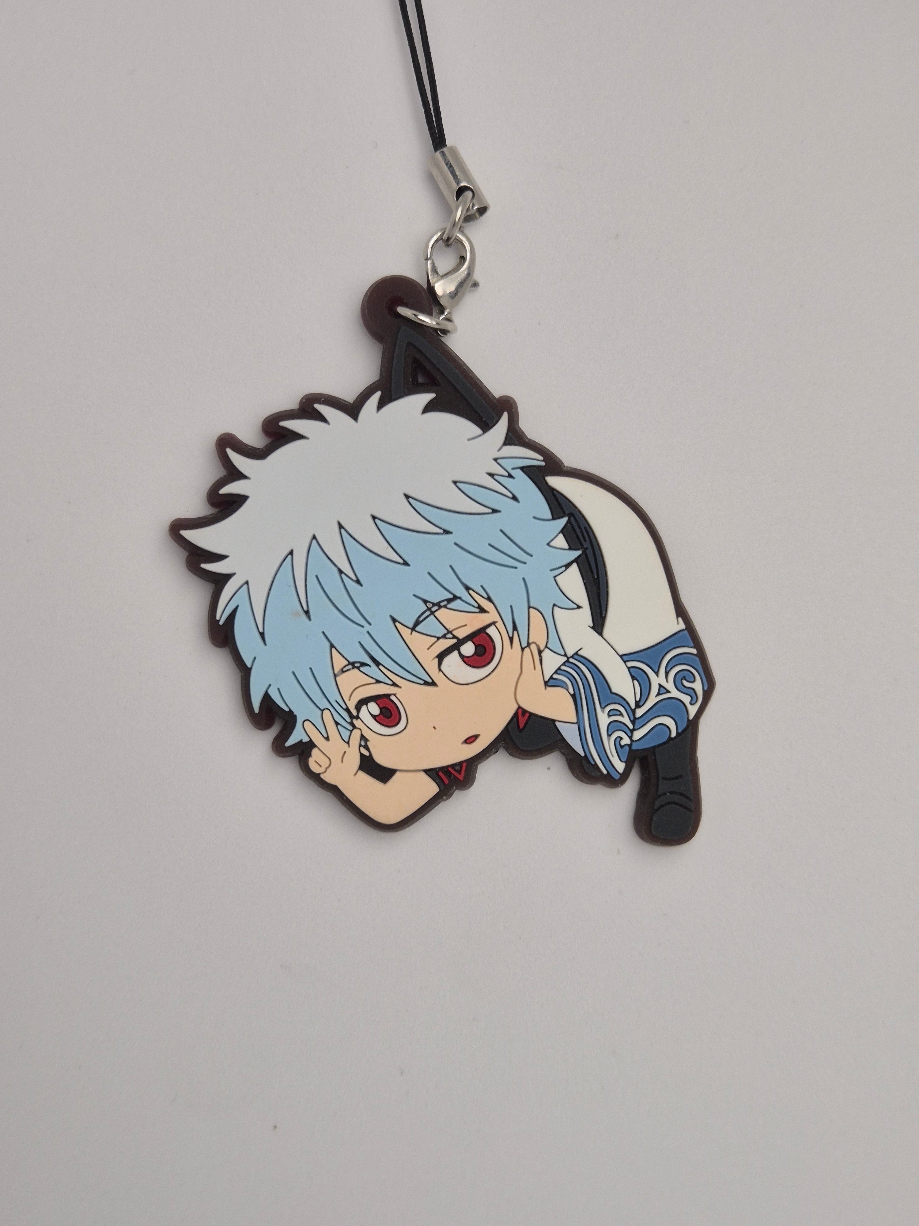 Gintama Rubber Mascot Tsumamare Strap Gashapon Keychain 2015 ver.