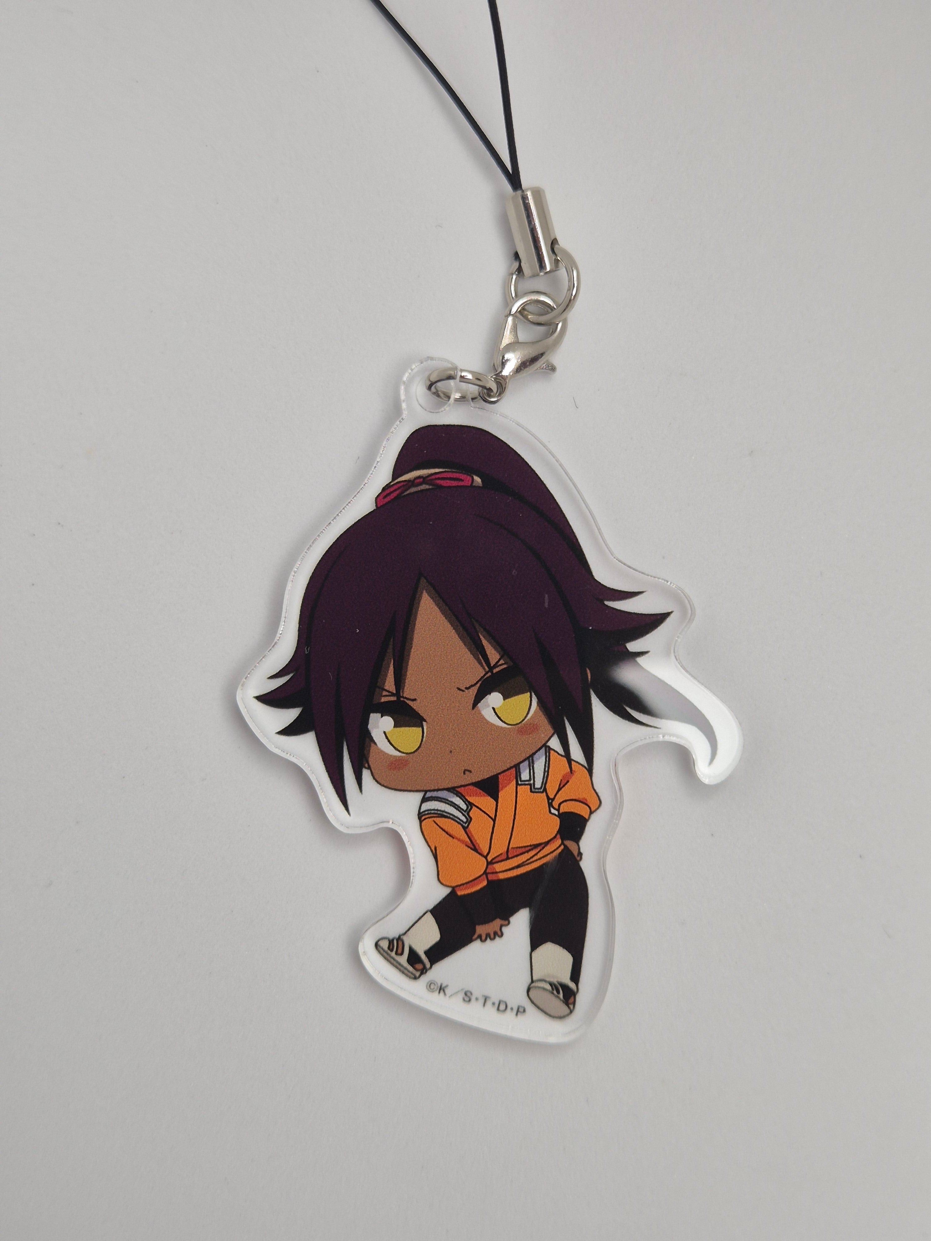 Bleach Yoruichi Petanko Acrylic Strap keychain