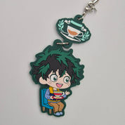 My Hero Academia Midoria Deku Tea Party Ver. Yura Rubber Keychain Gashapon