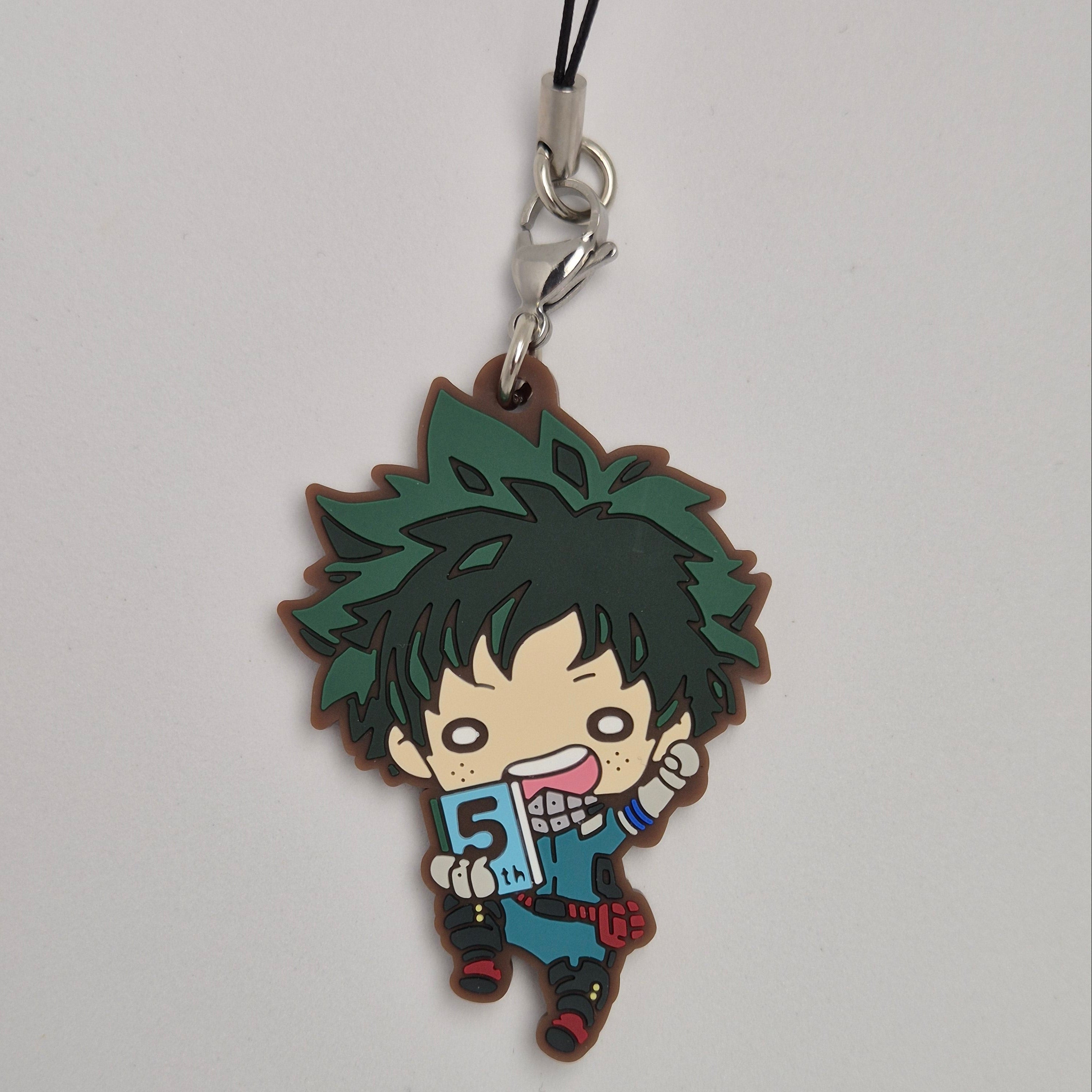 My Hero Academia Midoria Deku Anime 5th Annniversary Nitotan Rubber Keychain 2