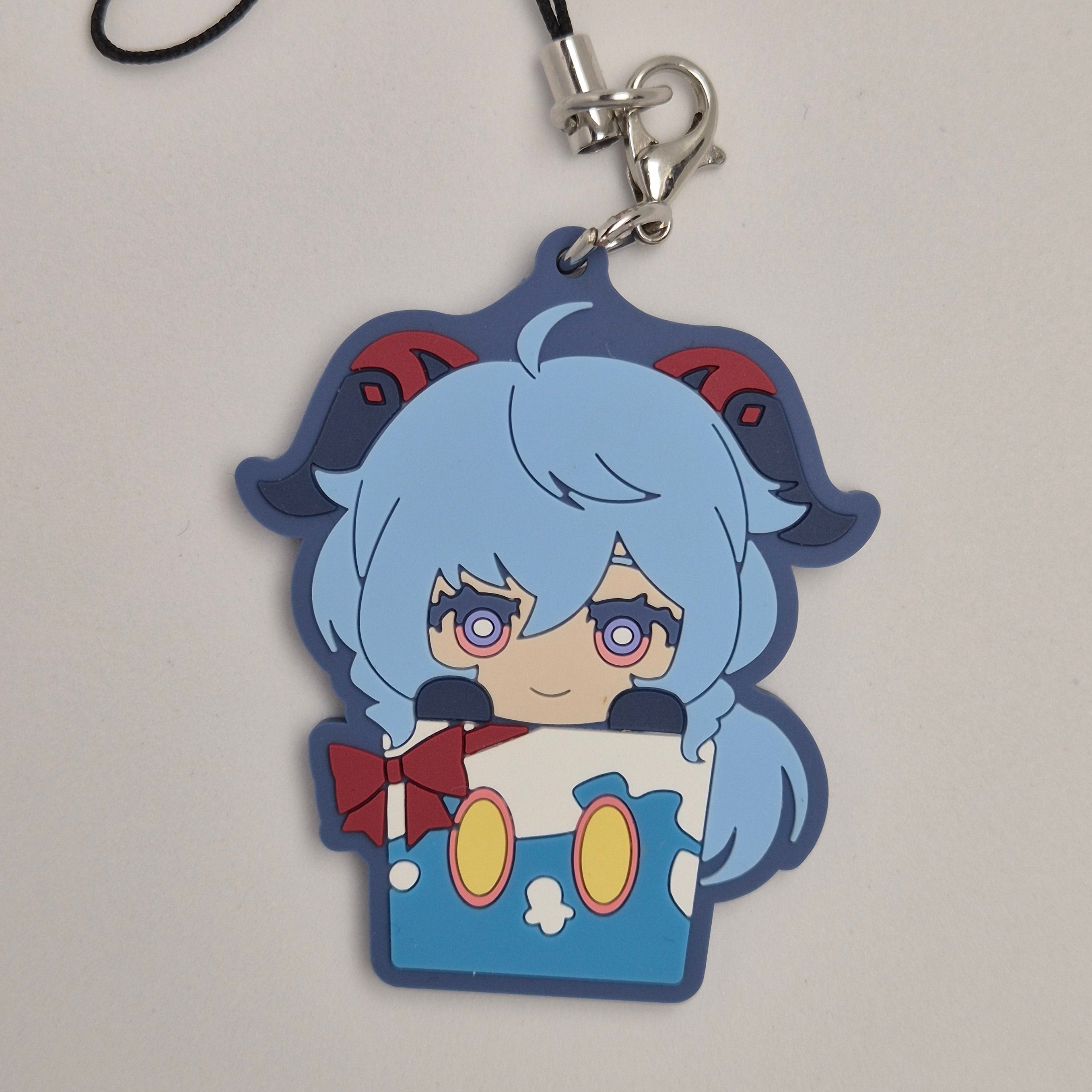 Genshin Impact Mihoyo Ganyu Official Rubber Keychain Mihoyo Ichiban Kuji