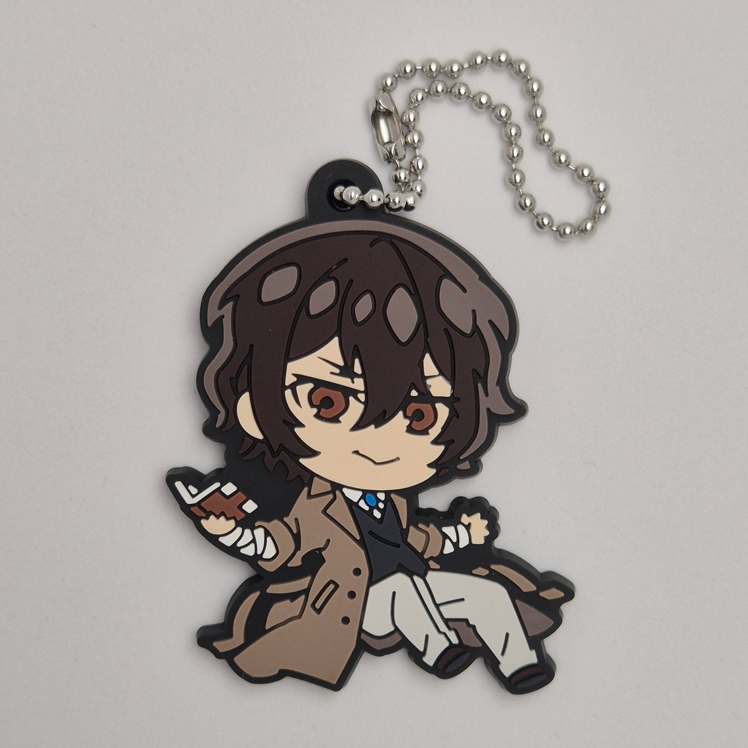 Bungo Stray Dogs Dazai Deforaba Rubber Keychain