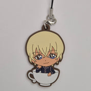 Conan Case Closed "Lots of Conan & Amuro" Amuro Cup Rubber Keychain