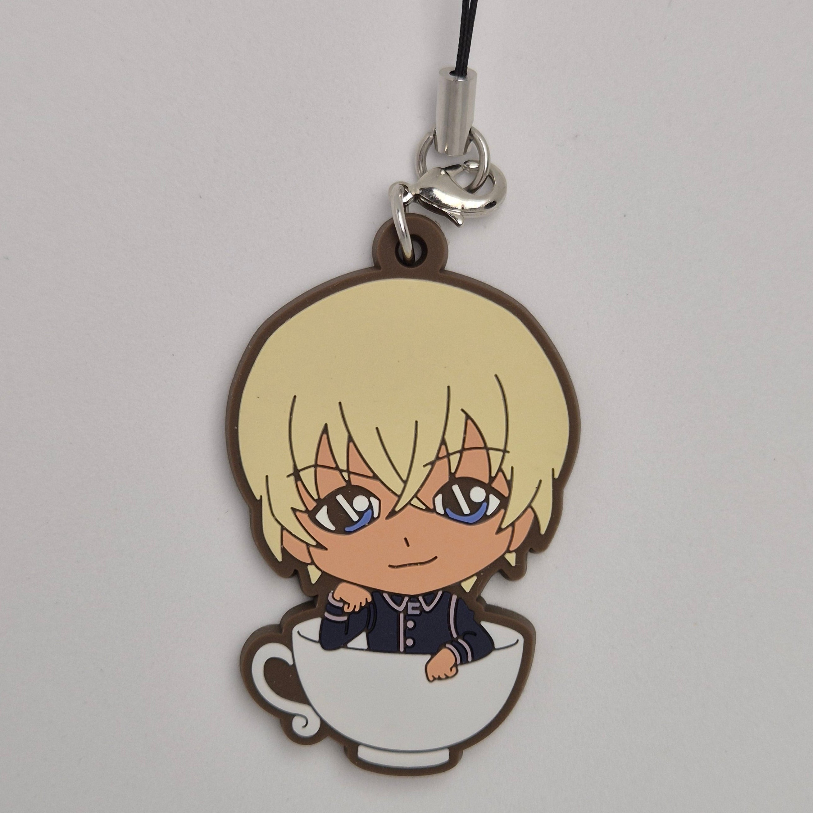 Conan Case Closed "Lots of Conan & Amuro" Amuro Cup Rubber Keychain
