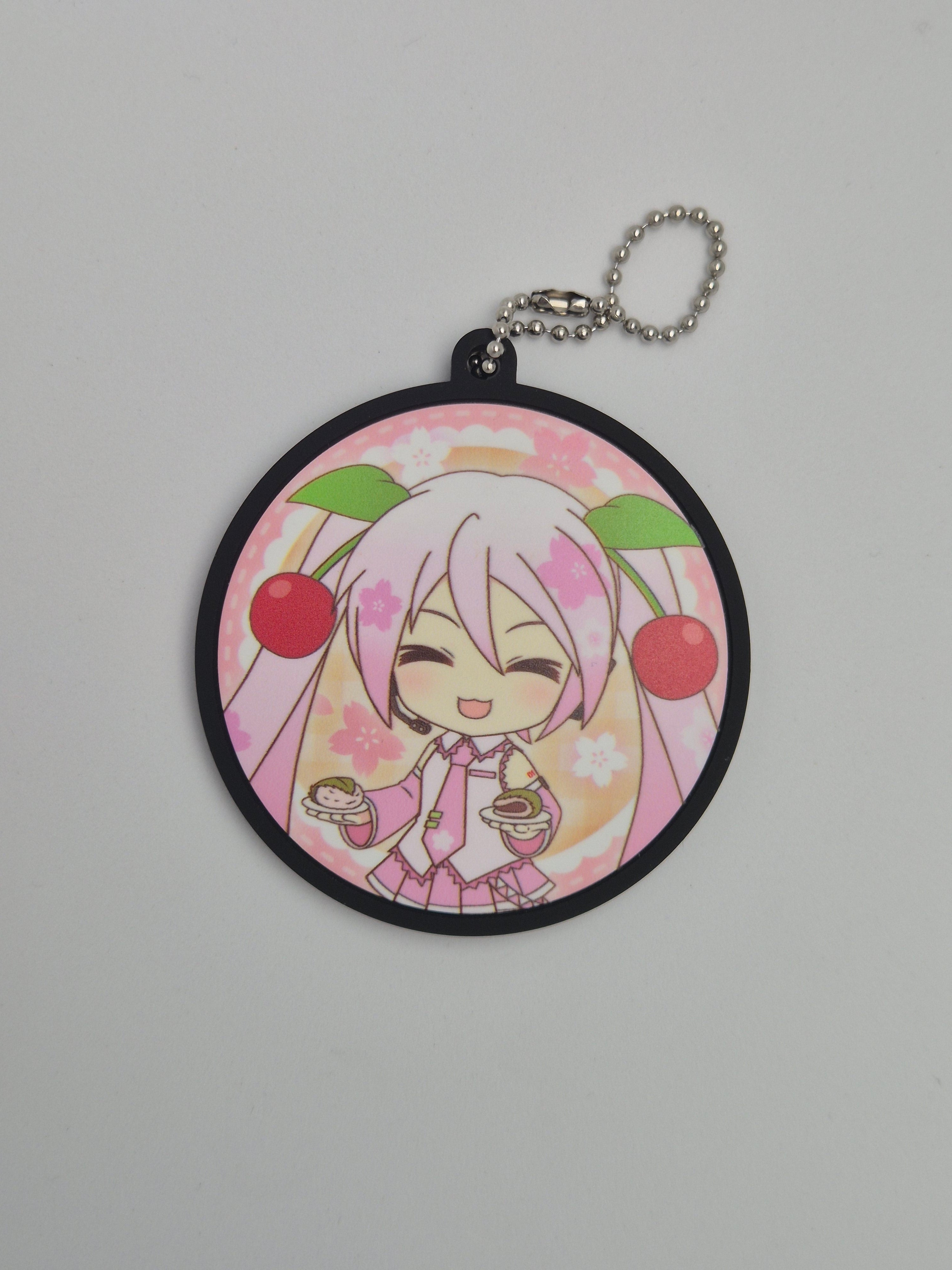 Sakura Miku Good Smile Company Kuji 2024 E prize Rubber Keychain